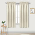 Blackout Curtains for Bedroom 42 x 63 Inch Long Light Beige 2 Panels (Light Beige / 42"W x 63"L (Pack of 2))