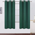 Dark Green Thermal Blackout Curtains (Green / 42"W x 72"L (Pack of 2))