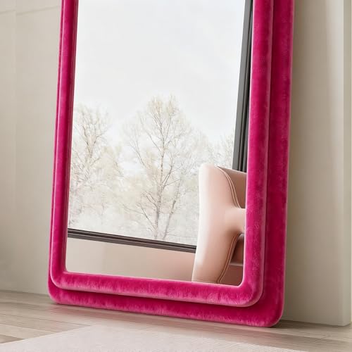 Full Length Mirror (Arched - Rose Red)