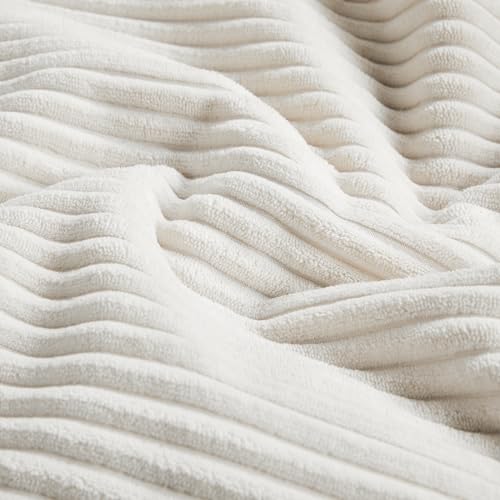 2 Packs Cream White Decorative Throw Pillow Covers 22x22 Inch for Living Room Couch Bed (Cream White / 22" x 22" (Pack of 2))