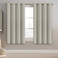 Blackout Curtain for Living Room Thermal Insulated Window Treatment Curtain 54 inch Length Energy Saving Solid Grommet Top Blackout Drape (52"W x 54"L (Pack of 1) / Ivory/Cream)