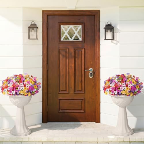 Artificial Flowers for Outdoor (6 Mix Color)