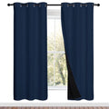 Full Shade Curtain Panels (Navy / 42"W x 72"L (Pack of 2))