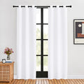 White Curtains 80 inch Length 2 Panels Set for Living Room (Pure White / 34"W x 80"L (Pack of 2))