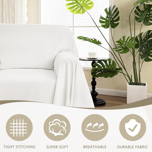 Chair Couch Covers (71" x 91" / White)
