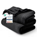 Black Soft Warm Fleece Halloween Blanket Queen Size 90"x90" (03 - Black / Queen (90" X 90"))