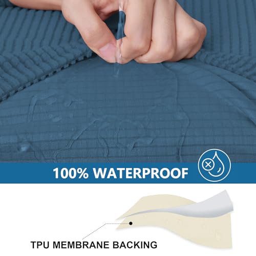 Waterproof Couch Cushion Covers for Pets (Blue / Large)