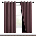Living Room Completely Shaded Draperies (Dry Rose / 46"W x 72"L (Pack of 2))