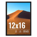 12x16 Picture Frame for Wall Display (Black / 12x16)