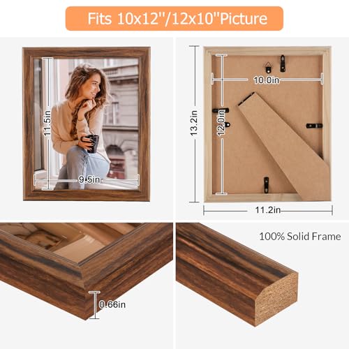 10x12 Wood Frame Brown (Brown / 10x12)