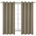 Cocoa Room Darkening Curtains 63 Inch for Bedroom (Cocoa / 52"W x 63"L (Pack of 2))