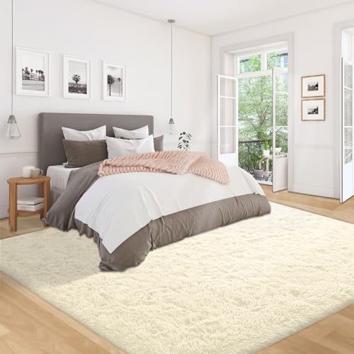 5x8 Area Rug for Living Room (Cream White / 5' x 8' (Rectangular))