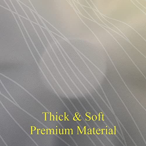 Yellow and Grey Ombre Blackout Curtains for Living Room 52Wx54L Inch Length (Yellow and Grey / 52"W x 54"L (Pack of 2))
