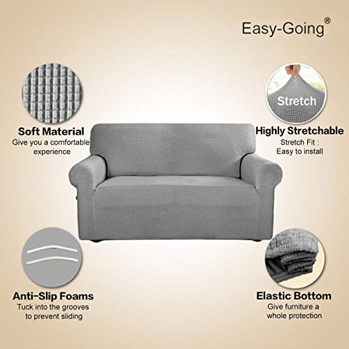 Stretch Oversized Sofa Couch Slipcover Washable Light Gray (X-Large Sofa / Light Gray)