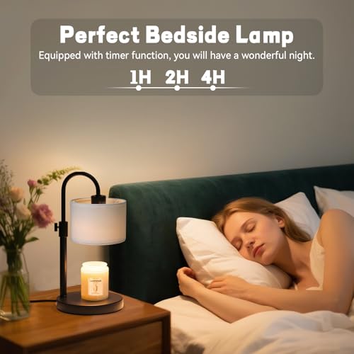 Candle Warmer Lamp with Timer (White)