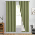 Sage Blackout Curtains 72 Inches Long for Bedroom 50" Wide 2 Panel (50"W x 72"L (Pack of 2) / Sage Green)