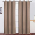 Cappuccino Blackout Curtains 34 x 84 Inch Length (Cappuccino / 34"W x 84"L (Pack of 2))
