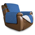 Reversible Couch Cover (Blue/Ivory / Large Recliner)