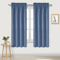 Blackout Curtains for Bedroom 42 x 72 Inch Long Dusty Blue 2 Panels (Dusty Blue / 42"W x 72"L (Pack of 2))