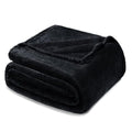 Soft Fleece Blanket Twin Size for Bed (Black / Twin XL (66" x 90"))