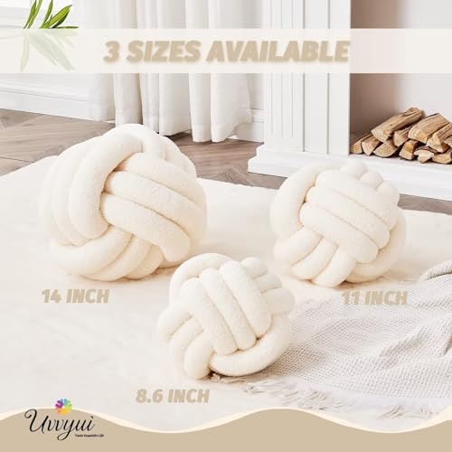 Knot Pillow Ball (Ivory / Small (Pack of 1))