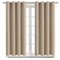 Sand Room Darkening Curtains 54 Inch for Bedroom (Sand / 46"W x 54"L (Pack of 2))