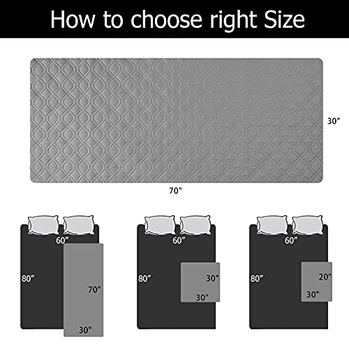 Waterproof Dog Bed Blankets Cover for Bed Couch Sofa Reversible (30x70 Inch (Pack of 1) / Pink+burgundy)