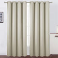 Light Beige Blackout Curtains 52 x 84 Inch Long Beige Curtains Set of 2 Panels Room Darkening Curtains for Living Room (Light Beige / 52"W x 84"L (Pack of 2))