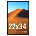 22x34 Picture Frame for Wall Display (Black / 22x34)