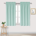 Blackout Curtains for Bedroom Living Room 42 x 45 Inch Long 2 Panels (Mint Green / 42"W x 45"L (Pack of 2))