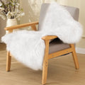 White Faux Sheepskin Shag Fur Rug Washable Area Rugs for Living Room Nursery Rugs for Bedroom 2x3 Rectange Rug Cute Home Décor (2' x 3' (Rectangular) / White)
