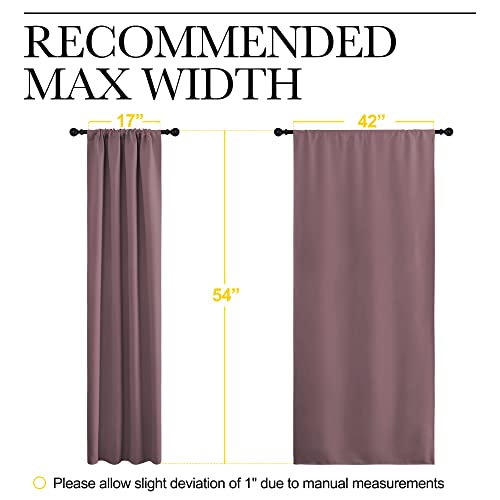 Kitchen Curtains (Dry Rose / 42"W x 54"L (Pack of 2))