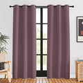 Blackout Curtains for Bedroom (Dry Rose / 42"W x 80"L (Pack of 2))
