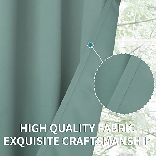 Blackout Curtains (Frosty Green / 42"W x 72"L (Pack of 2))