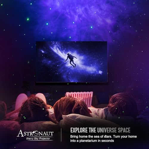 Astronaut Galaxy Projector Night Light (Blue)