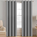Grey Blackout Curtains for Bedroom Thermal Insulated Room Darkening Blackout Curtain Panel for Door (52"W x 120"L (Pack of 1) / Dove Gray)
