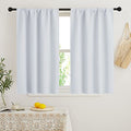 Short Curtains for Bedroom (Greyish White / 42"W x 48"L (Pack of 2))