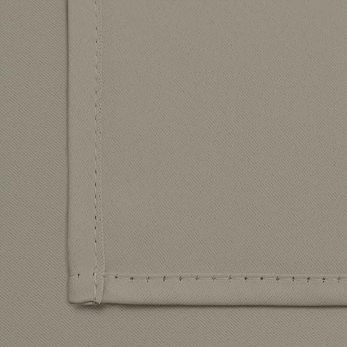 Room Darkening Curtains 62x84 inch Length Taupe (Taupe / 62"W x 84"L (Pack of 2))
