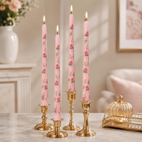 Print Taper Candles Dripless Candlesticks (1E-8D4T-RONEW)
