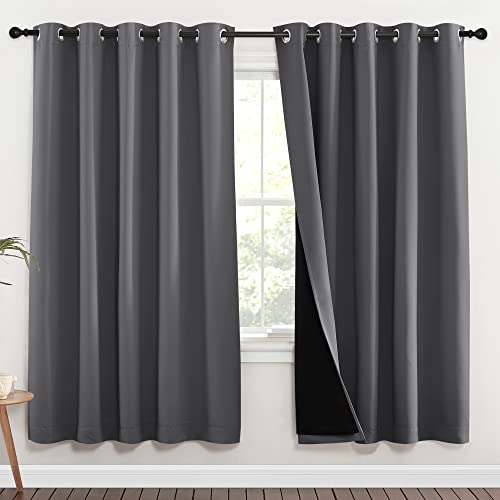 Grey Full Shade Curtain Panels (Grey / 70"W x 72"L (Pack of 2))