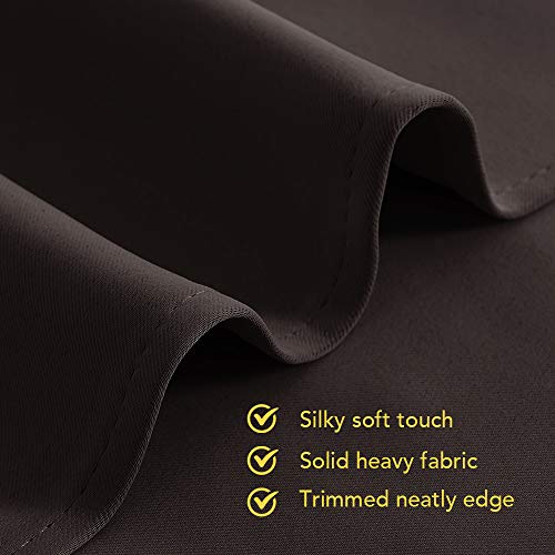 Blackout Curtain Panels for Bedroom (Toffee Brown / 70"W x 95"L (Pack of 2))