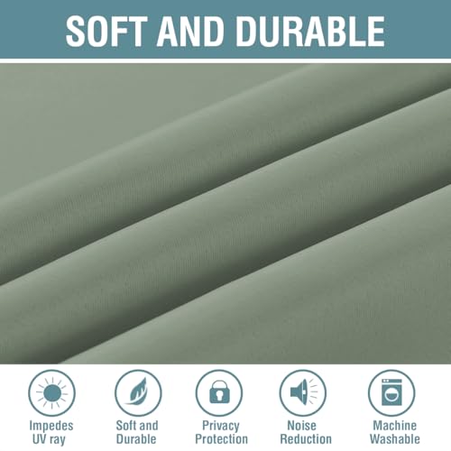 Blackout Curtain for Living Room Thermal Insulated Window Treatment Curtain Extra Long 96 inch Length Energy Saving Solid Grommet Top Blackout Drape (52"W x 96"L (Pack of 1) / Cyan)