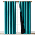 100% Blackout Window Curtain Panels (Peacock Teal / 70"W x 84"L (Pack of 2))