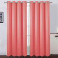 Blackout Curtains 66 x 84 inch (Coral / 66"W x 84"L (Pack of 2))