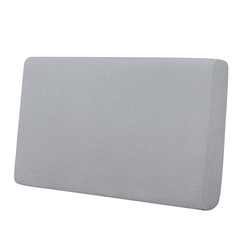 Stretch 1 Piece Loveseat Couch Cushion Cover for Sofa (Medium / Silver Gray)