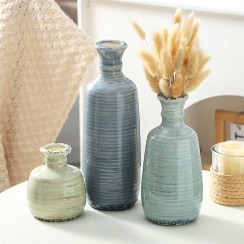 Ceramic Vase Set of 3 (011 - Multicolor)