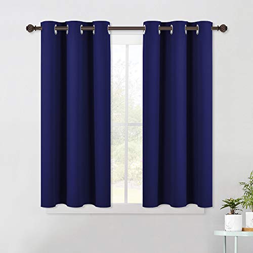 Royal Blue Blackout Draperies Curtains (Royal Blue / 42"W x 45"L (Pack of 2))