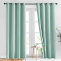 Seafoam Green Curtains 2 Panels 84 inches Long (Seafoam Green / 52"W x 84"L (Pack of 2))