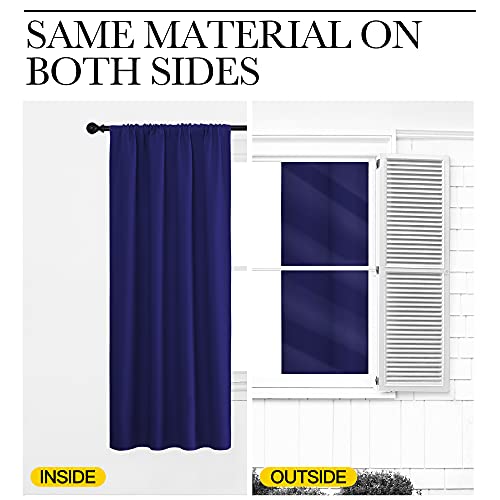 RV Blackout Curtains for Camper Windows (Navy Blue / 29"W x 40"L (Pack of 2))