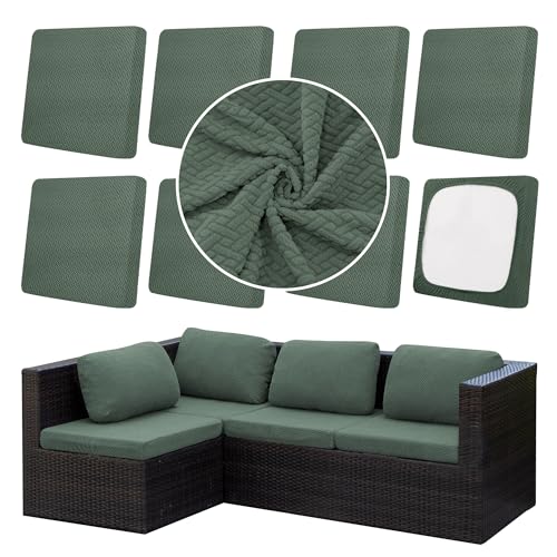 8Pcs Outdoor Cushion Covers (Teal Green / 8PCS)